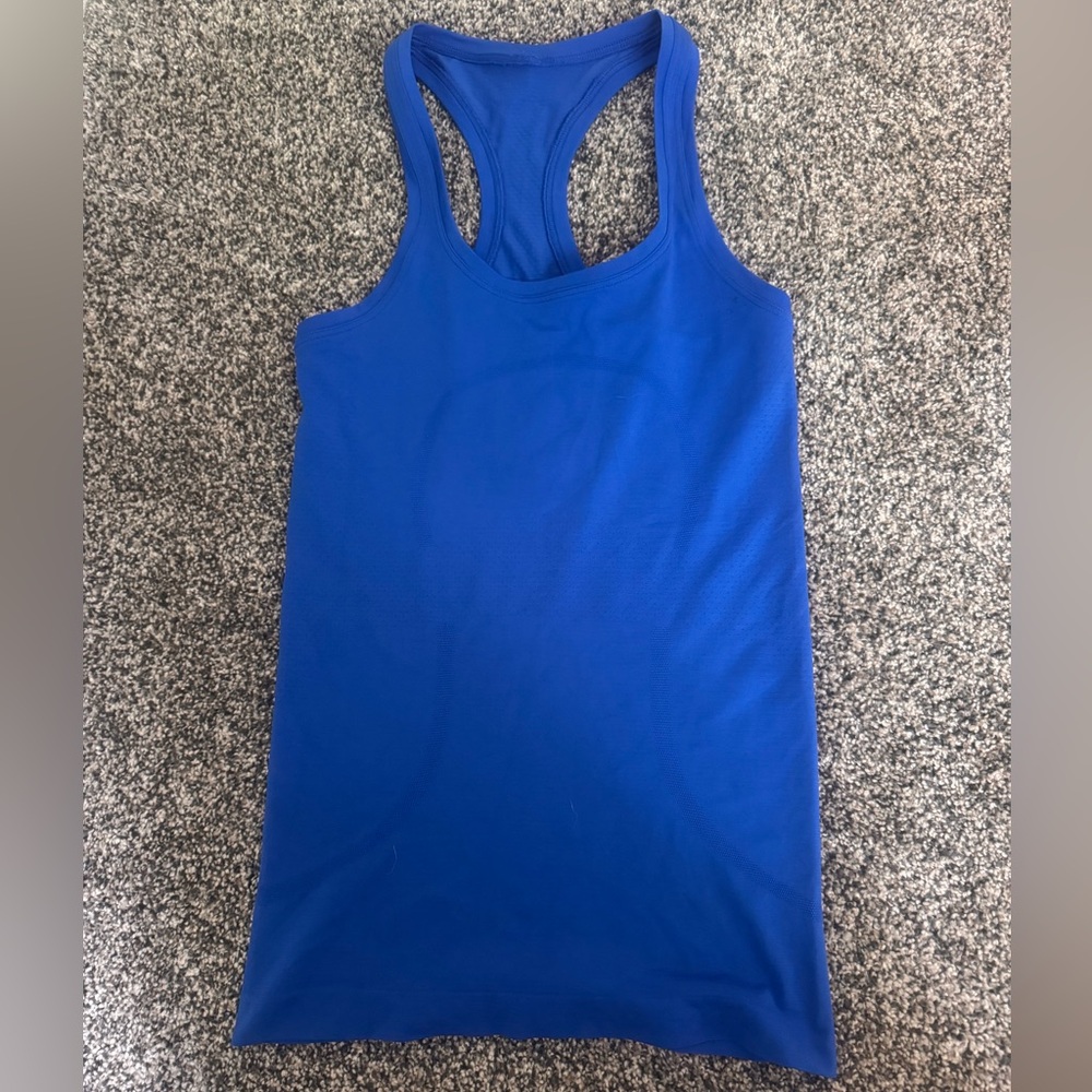 lululemon athletica Royal Blue Swiftly Racerback Tank Top
